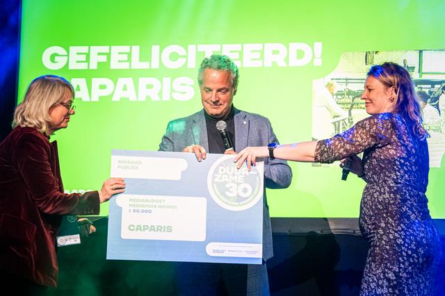 Alex Bonnema van Caparis, winnaar van de publieksprijs.