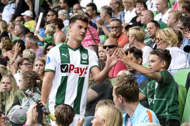 Ajdin Hrustic in 2018 op de open dag van FC Groningen. 