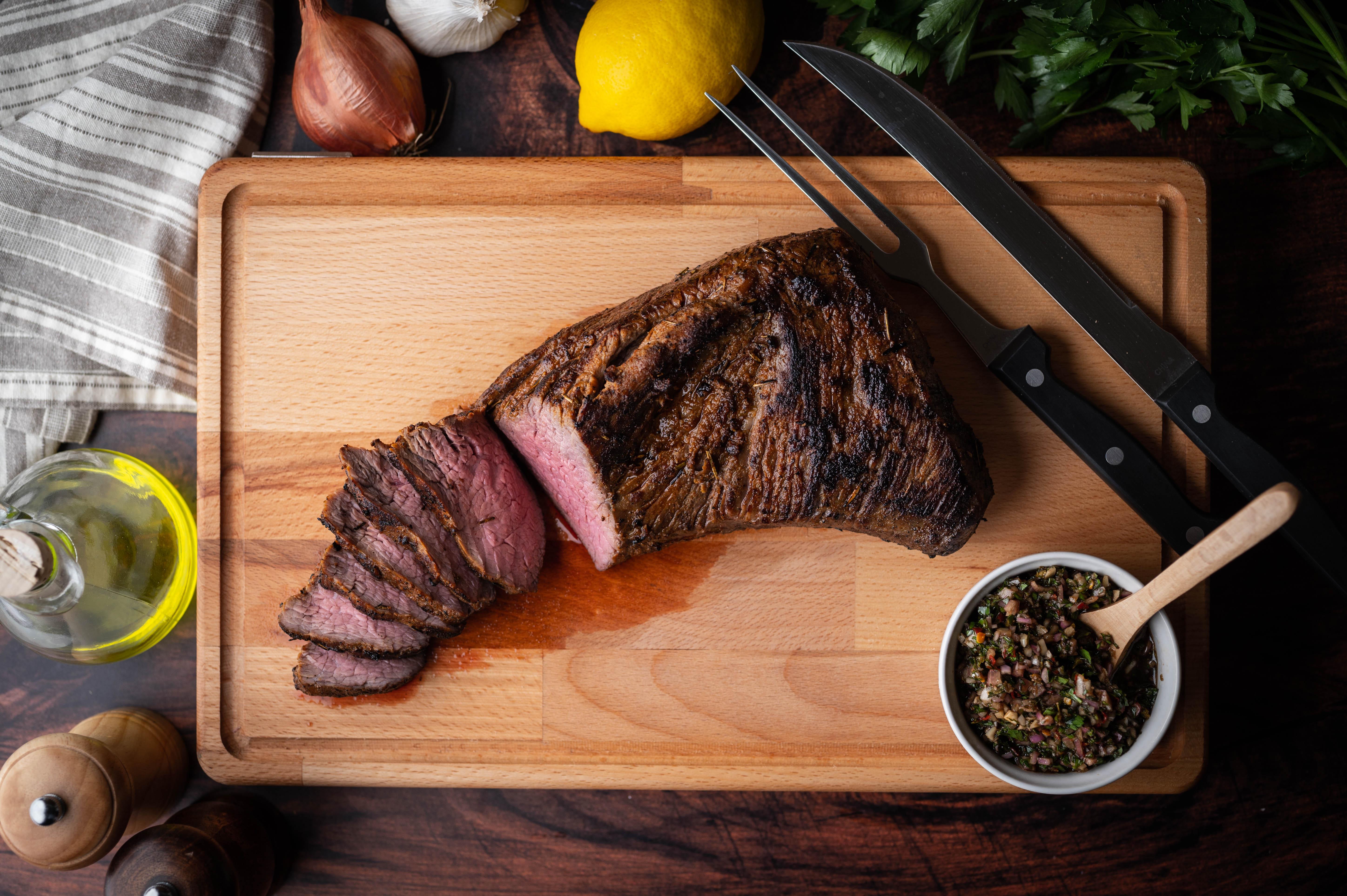 Tri tip heeft de vorm van een ezelsoor.