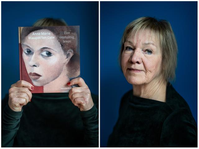Hanneke Boonstra uit Groningen (r) schreef een boek over de in Nijehaske geboren kunstschilder Anne Marie Blaupot ten Cate.
