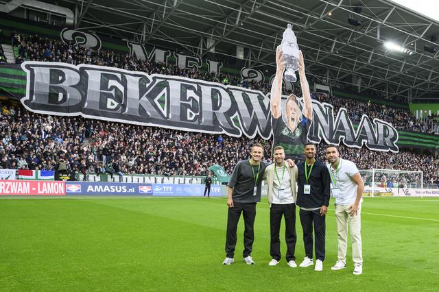 Onlangs keerden de bekerhelden van weleer, onder wie Michael de Leeuw even terug bij FC Groningen.