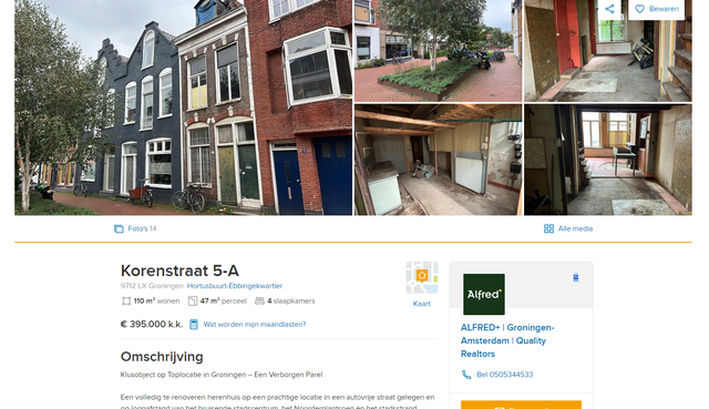 Screenshot van Funda