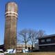 Het nieuwe drinkwaterreservoir aan de De Vos van Steenwijklaan, vlakbij de watertoren.