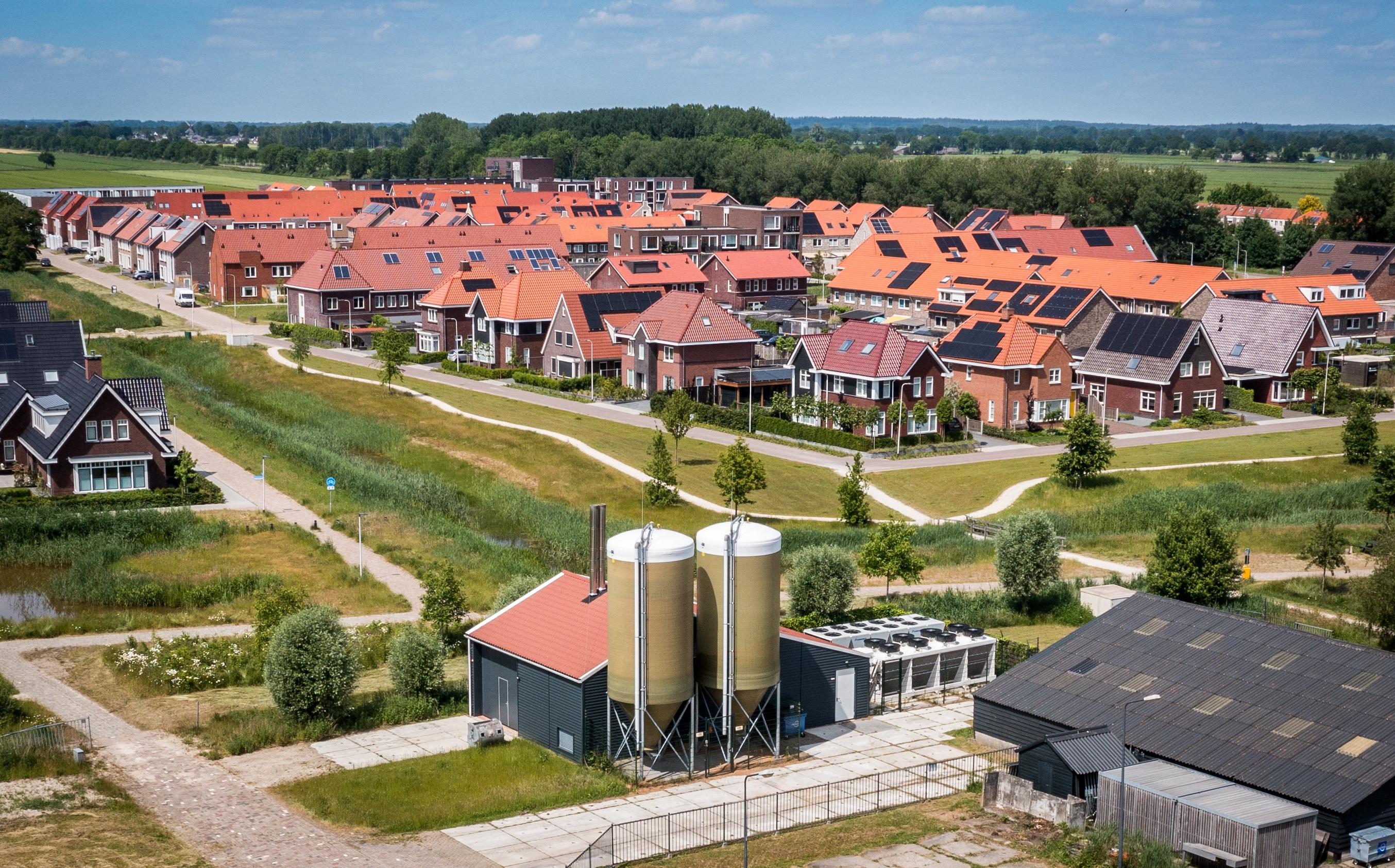 De biomassacentrale in de Nieuwveense Landen.