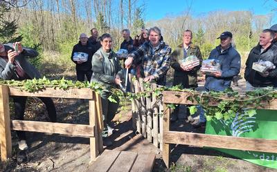 Officiële openingshandeling Plankenpad.