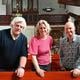 Drie van de nieuwe bestuursleden van de Stichting Muziek in de Mariakerk, links Pieter Goedhart, daarnaast Marije Effing en rechts Dick van der Ouw.