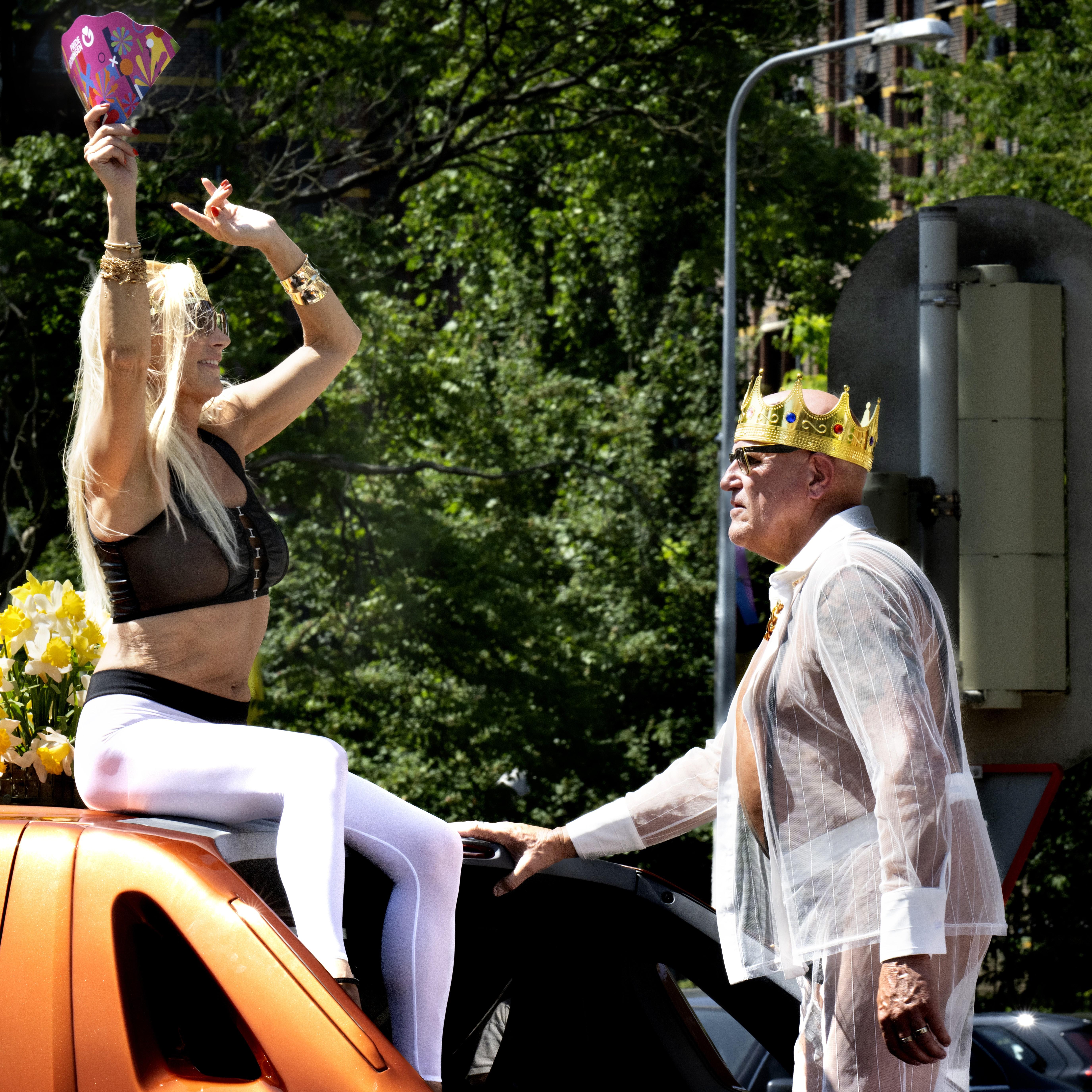De Pride Walk vorig jaar.
