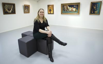 Obby Veenstra voelt zich helemaal thuis in het museum MOW.