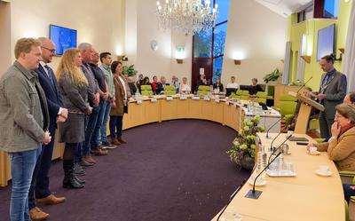 Gemeentebelangen Borger-Odoorn legt de belofte af tijdens de installatie van de nieuwe raad afgelopen woensdag.