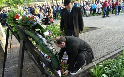 De 4 mei-herdenking in Emmen.