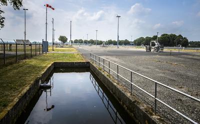 De gaslocatie Kooipolder van de NAM vlakbij Froombosch.
