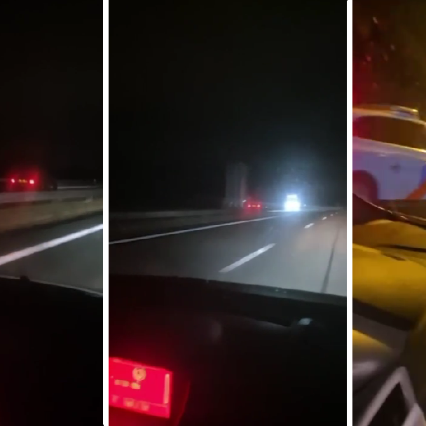 Spookrijder op de A28 en Ring Zuid bij Groningen.