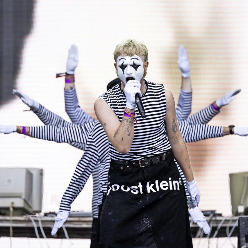 Joost Klein, hier op het Pukkelpop-festival in België.