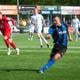 Kian Slor maakt de winnende 1-0 voor ACV in de thuiswedstrijd tegen Koninklijke HFC.
