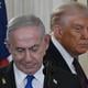 De Amerikaanse president Donald Trump en de Israëlische president Benjamin Netanyahu.