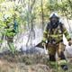 De brandweer was uren bezig om de brand onder controle te krijgen.