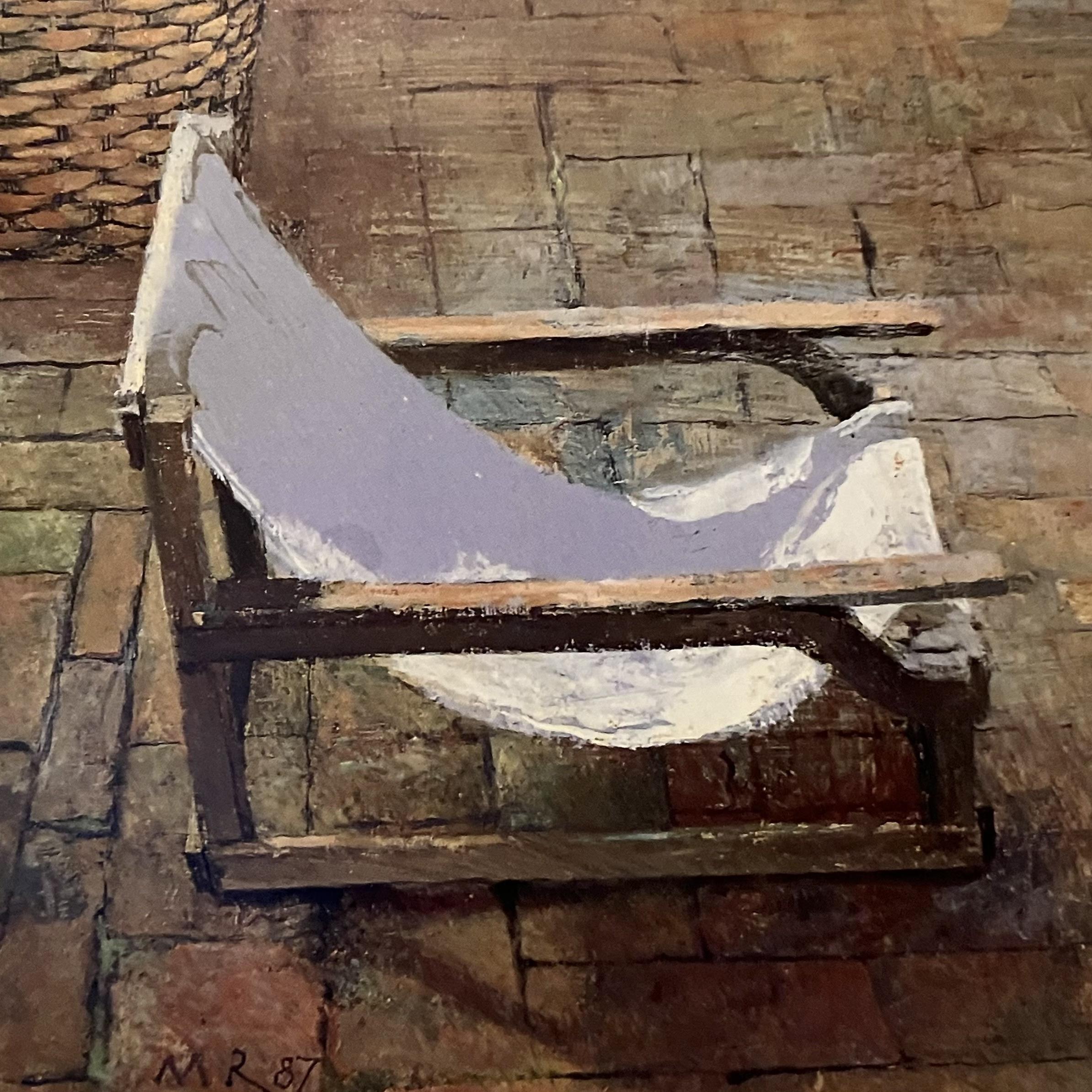 ‘Tuinstoel’ (1987), door Matthijs Röling. Olieverf op paneel (28,3 bij 38,9 centiometer).