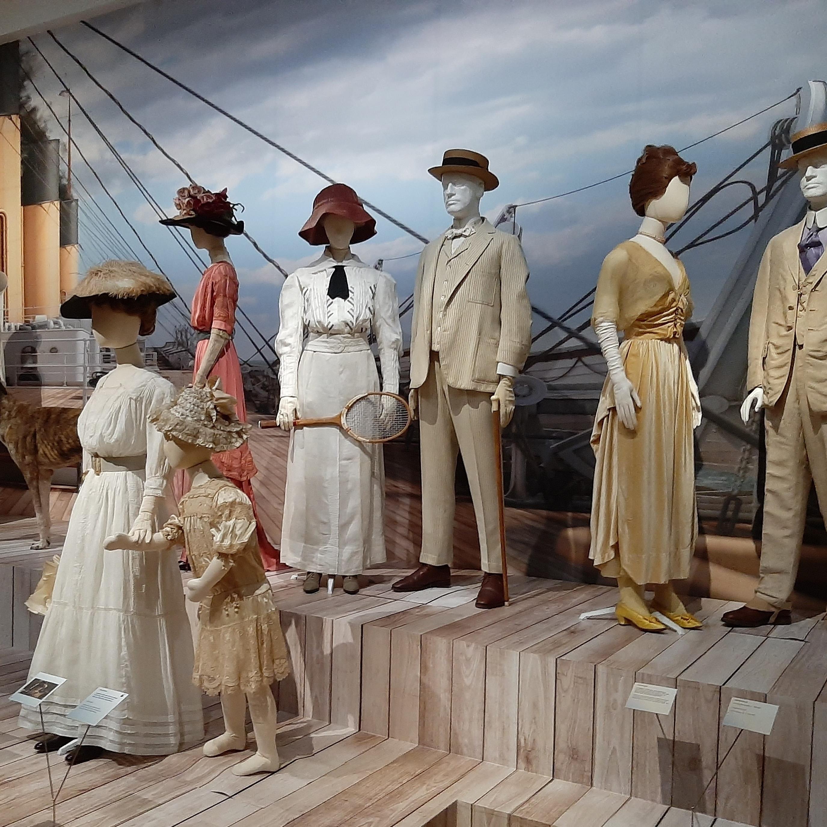 De tentoonstelling ‘Titanic & Fashion’ in het Kunstmuseum, Den Haag.