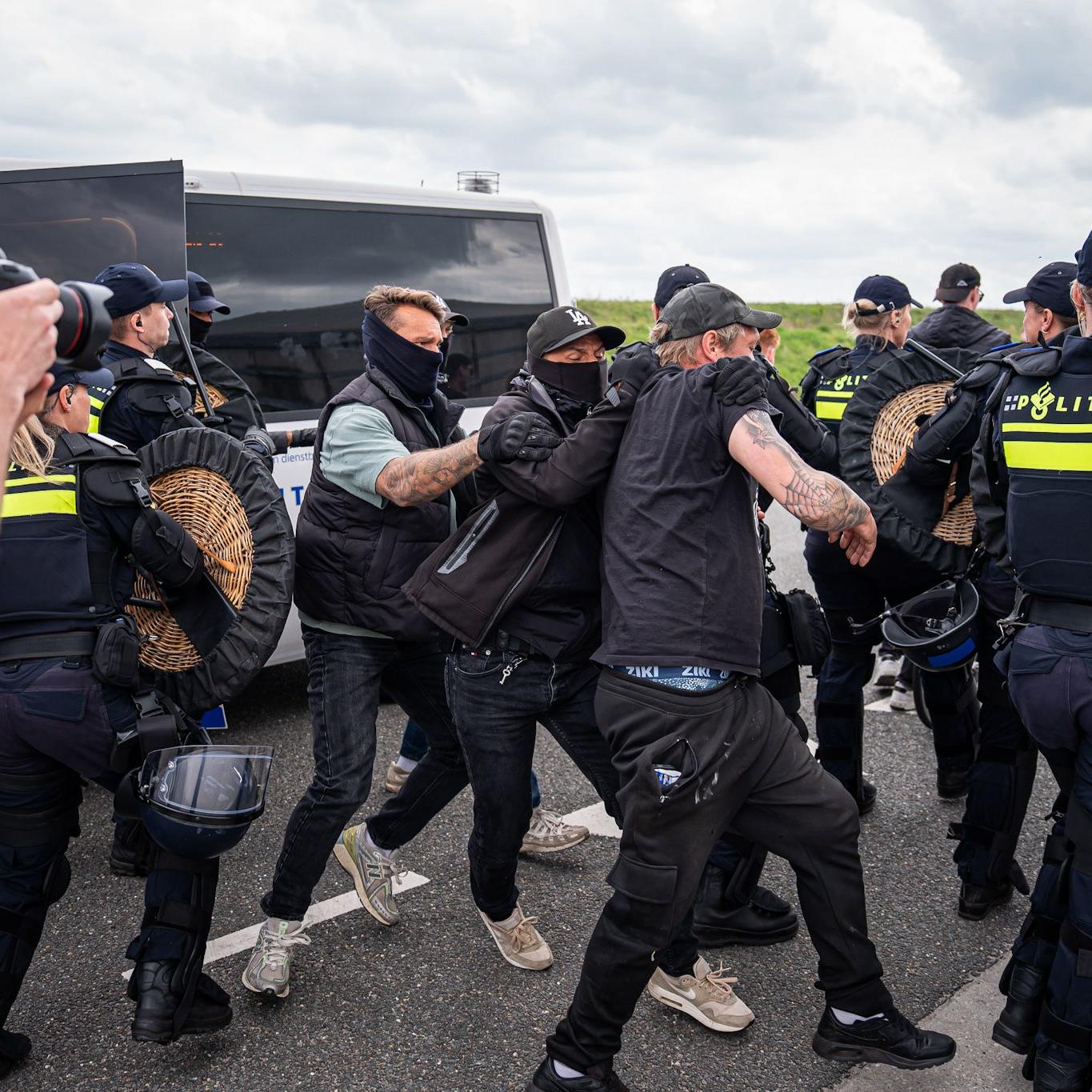 Een persoon werd aangehouden.