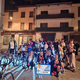 De deelnemers van Team Winkler Prins bij de start van Alpe d'HuZes.