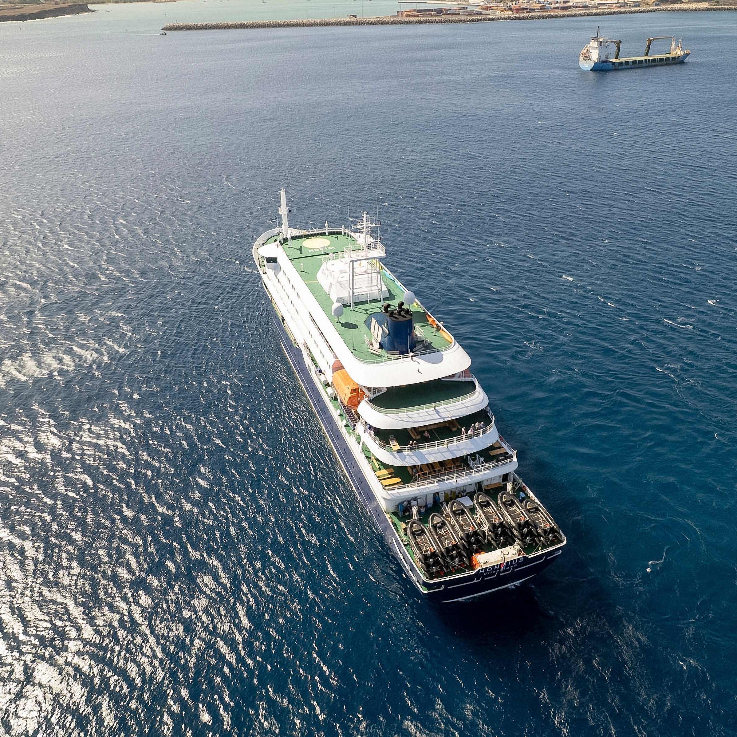 Het betreffende cruiseschip waar het hantavirus is uitgebroken