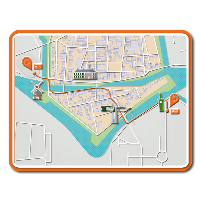 De route van de koninklijke familie tijdens Koningsdag in Dokkum.